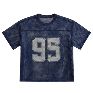 Camisetas de Baloncesto Personalizadas Extra Grandes de Malla para Hombre, Transpirables, Estilo Hip Hop Urbano, 100% Poliéster - Product Image 1