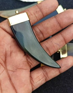 Handmade Buffalo Horn Pendant Sustainable Fashion Jewelry Premium Natural Material with Elegant Decorative Appeal - Product Image 5