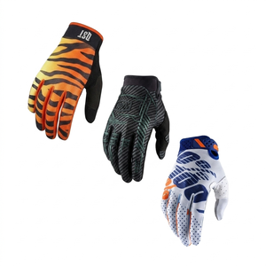 Gants de cyclisme QST pour hommes avec la dernière impression de conception de tigre Équipement de vélo de route et de moto en PU pour le sport - Product Image 1