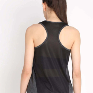 <b>Women's</b> Custom LogoGym Tank <b>Tops</b> Quick Dry <b>Mesh</b> Sleeveless Soft Workout Shirts for online sale - Product Image 5