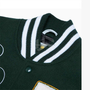 <b>Men</b> <b>Varsity</b> <b>Jacket</b> Custom Logo Embroidery Chenille Patch Wool Leather <b>Jacket</b> Bulk Supply - Product Image 3