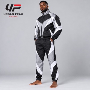 Chándal moderno para hombre, material de nailon flexible, corte deportivo, ideal para correr, hacer ejercicio, entrenamiento físico y uso al aire libre. - Product Image 4