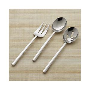 Cubiertos pulidos de plata con mango de diseño único, juego de cubiertos de boda, diseño sencillo, tenedor de acero inoxidable, cuchara, juego de cubiertos - Product Image 5