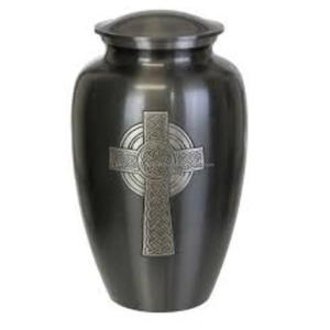 Urne de crémation de style américain massif en argent antique Design unique pour cendres Fournitures funéraires - Product Image 5