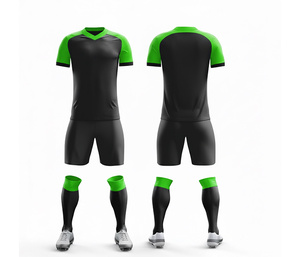 Conjunto de Camiseta y Pantalones Cortos de Fútbol Personalizados con Sublimación |   Tallas para Hombres, Mujeres y Jóvenes |   Ropa Deportiva Ligera de Secado Rápido para Entrenamiento - Product Image 2