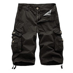 Shorts cargo décontractés pour hommes, écologiques, légers, entrejambe 9 pouces, multi-poches, taille élastique, pour le travail et la randonnée en extérieur - Product Image 4