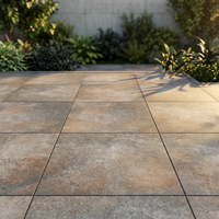 Realees — carreaux de sol en porcelaine, nattes, carrosserie rugueuse, rustique, 60x60, extérieur, jardin, Patio, en béton, bon marché