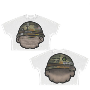 Camiseta corta blanca de algodón premium de 240 GSM con estampado gráfico, logotipo personalizado DTG, estilo streetwear, camiseta corta de algodón para mujer - Product Image 5