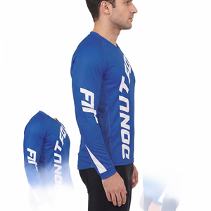 Custom Sublimation Quick Dry Breathable Eco-Friendly Windproof Plus Size Polyester Graphic Print <b>Long</b> <b>Sleeve</b> <b>Cycling</b> <b>Jerseys</b> - Product Image 3