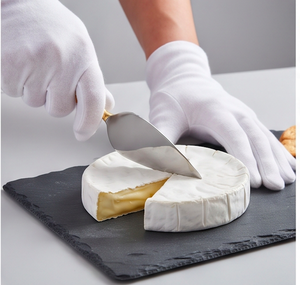 Ensemble de 3 couteaux à fromage modernes en acier inoxydable avec manches à nœuds dorés, spatule et fourchette, pour usage en cuisine - Product Image 4