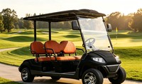 Carrito de Golf Eléctrico de 4 Plazas A617.4, Buggy de Ocio para Jardín Privado