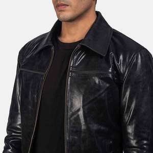 High Quality <b>Suede</b> <b>Leather</b> <b>Jacket</b> High Street Multi Pocket Zip <b>Jacket</b> Men's Slim Fit <b>Suede</b> <b>Jacket</b> for Men - Product Image 4