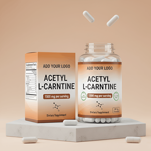 Capsules d'acétyl-L-carnitine de qualité supérieure, 1500 mg par portion, complément alimentaire, capsules végétales, étiquette privée et approvisionnement en gros - Product Image 2