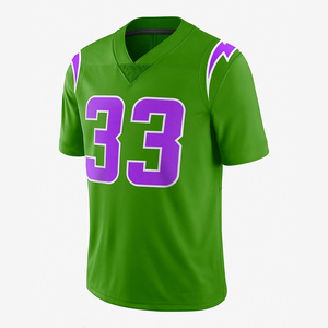 Maillot de football américain personnalisé, toutes couleurs, chemises à lettres imprimées personnalisées, maillot d'entraînement numérique respirant - Product Image 6