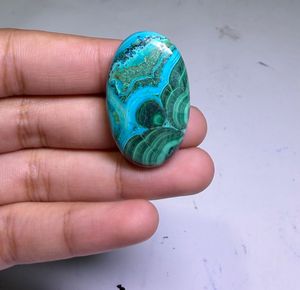 Wholesale Price Natural Chrysocolla <b>Malachite</b> Gemstone High Quality Oval Cut Jewelry Making Green MIX Size - Product Image 3