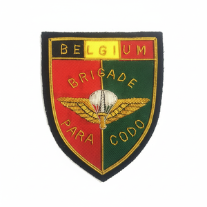 Écussons de blazer personnalisés haut de gamme brodés à la main en fil bouillon, broderie 3D avec logo pour uniformes - Product Image 3