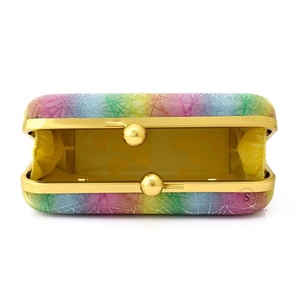 Pochette élégante pour femme, multicolore, à paillettes, motif géométrique, fermeture à fermoir, pour soirée, mariage, soirée de gala - Product Image 6