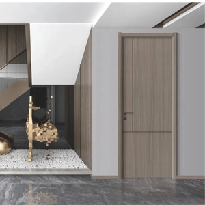 Puerta de Entrada de Diseño Innovador, Insonorizada e Impermeable, de Madera y Plástico Compuesto, Puerta de Entrada de WPC, Puertas de Polímero de PVC - Product Image 4