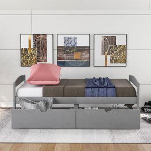 Letto a piattaforma singolo con due cassetti - Product Image 2
