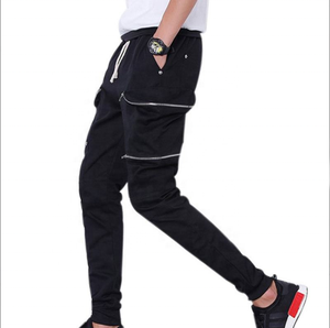 <b>Men</b> Casual Cargo <b>Jogger</b> Pants Zipper Pocket Trousers Drawstring Elastic Waist <b>Slim</b> <b>Fit</b> Streetwear <b>Men</b> All Weather Pants - Product Image 2