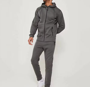 Conjunto de Sudadera con Capucha y Pantalones Jogger Oversize de Algodón Grueso con Cordón y Puños, Estampado Personalizado, de Felpa Francesa para Hombre - Product Image 3