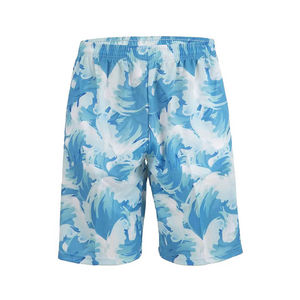 Shorts de plage d'été personnalisés avec logo en sublimation intégrale pour hommes, produit tendance avec fermeture élastique à la taille, style décontracté - Product Image 2