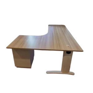 Modern Durable L Shape Conference <b>Table</b> Metal Legs Epoxy-Coated Metal Frame Chipboard Melamine Finish <b>Office</b> <b>Office</b> Furniture - Product Image 6