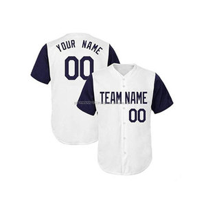 Wholesale Custom Made Professional <b>Men's</b> Softball Jerseys Sets High Quality 100% Polyester Anti-Bacterial Breathable Plus Size - Product Image 4