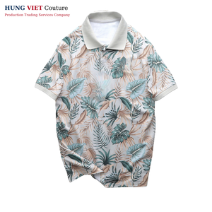 เสื้อยืดชายหาดฮาวายสำหรับทั้งชายและหญิงผ้าคอตตอนถักแบบลำลองมีกระดุมเสื้อสแปนเด็กซ์ระบายอากาศได้ดีแห้งเร็ว - Product Image 5