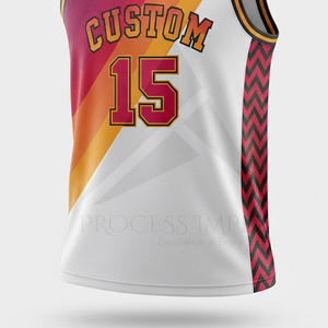 Maillot de basket sublimé, uniforme d'équipe personnalisé, respirant, anti-humidité, sans manches, vêtements de sport - Product Image 4