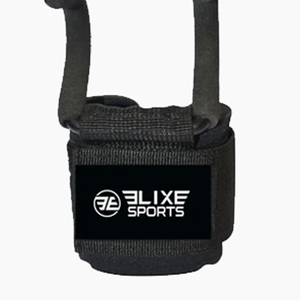 ELIXE SPORTS Adjustable Wrist Support Hook Loop Closure Non-Slip <b>Weight</b> <b>Lifting</b> Unisex Black - Product Image 2