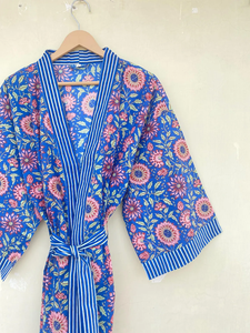 ชุดกิโมโนญี่ปุ่นทำด้วยมือผ้าฝ้ายแท้สำหรับผู้หญิงชุดนอนฟรีไซส์สำหรับฤดูร้อนฤดูใบไม้ร่วงและฤดูใบไม้ผลิ - Product Image 3