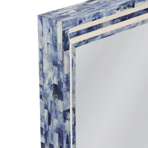 Miroir mural moderne en os incrusté, éco-responsable, forme personnalisée, avec cadre en bois par FAIZA CRAFT pour une décoration murale artistique - Product Image 6