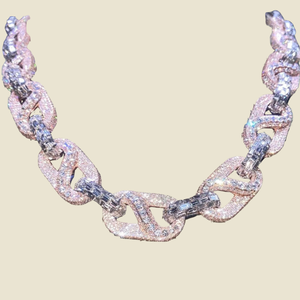 20mm Gold Plated Moissanite Cuban Link Chain for Men & Women Trendy Style Anniversary Engagement Wedding <b>Gift</b> Sale Export - Product Image 3