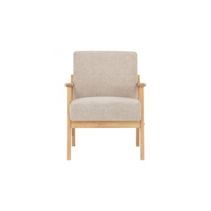 Canapé une place en tissu haute performance avec pieds en bois robustes pour salon contemporain, appartement, hôtel, usage domestique - Product Image 2