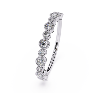 Anillo de Diamantes Chapado en Oro Blanco de 18 Quilates para Mujer, Corte Brillante, Diamante Sintético Cultivado en Laboratorio, Certificado IGI, Estilo Clásico y Moderno para Compromiso - Product Image 2