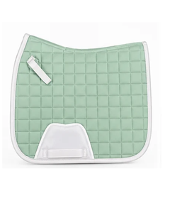 Tapis de selle matelassé carré vert menthe pour dressage et saut d'obstacles, tout usage, doux et confortable, pour courses hippiques - Product Image 2