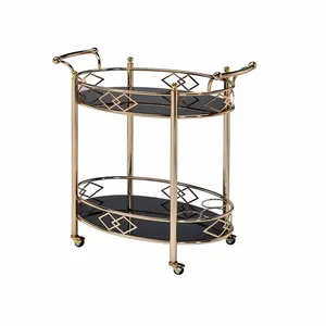 Premium Handmade Ceramic Eco-Friendly American Style Plant Decorative Bar <b>Serving</b> <b>Trolley</b> Cart Beverage Display Living Room - Product Image 3