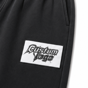 Men Heavyweight Washed Wide Leg Sweatpants Relaxed Fit Fleece Joggers <b>Elastic</b> <b>Waist</b> Casual Streetwear Custom <b>Trouser</b> - Product Image 4