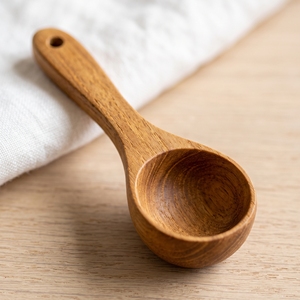 Food Grade Polished Mini Teak Wood <b>Measuring</b> <b>Spoon</b> 11.5x4cm Wooden <b>Spoon</b> - Product Image 3