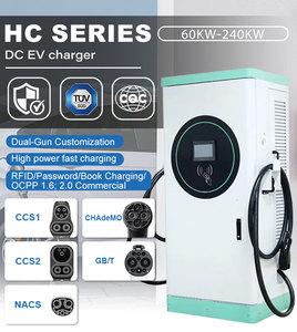 Borne de recharge pour véhicules électriques, chargeur rapide DC 120 kW, station de recharge EV OCPP niveau 3 pour flotte - Product Image 2