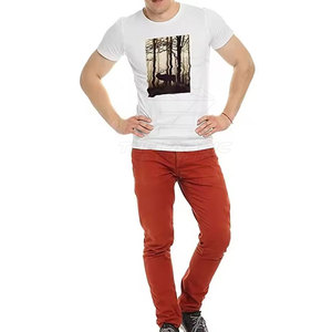 เสื้อยืด DTF ผู้ชายแบบสั่งทำยอดนิยม ระบายอากาศได้ดี แห้งเร็ว เป็นมิตรกับสิ่งแวดล้อม ผลิตจากโพลีเอสเตอร์/คอตตอน ทนทาน - Product Image 5