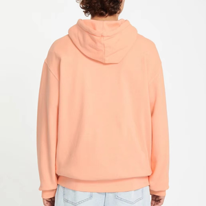 เสื้อฮู้ดผู้ชายทรงโอเวอร์ไซส์ สีคอรัล ผ้าฟลีซ สีพื้น สวมใส่สบาย ทรงปกติ เหมาะสำหรับฤดูใบไม้ร่วง - Product Image 2