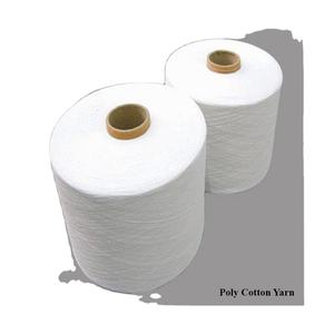 <b>Blended</b> NE 24s/1 100% Virgin Polyester <b>Yarn</b> Soft and Durable for Export Ready Knitting Breathable in India - Product Image 3