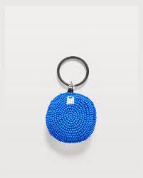 NOUSHAD ARTISANAT NH-806 Porte-monnaie classique léger en toile tissée à motif de cercle perlé avec perles de verre, porte-clés - Product Image 4