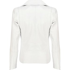Nuevas Chaquetas Blancas para Mujer con Logotipo Personalizado RTS, Chaqueta Vintage de Invierno, Chaqueta Clásica de Cuero Genuino, Chaqueta Bomber, Ropa Urbana - Product Image 2