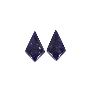 Sodalita Natural de 12.1 Quilates (Peso por Par) 20x12mm Forma de Cometa, Gema Suelta - Product Image 3
