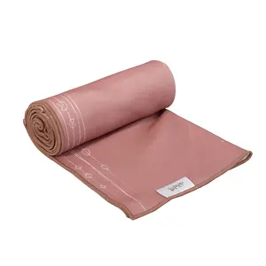 The World-1st Self-stick Hair Towel Wrap_Brown