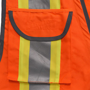 Gilet de sécurité réfléchissant pour homme à taille cintrée, plusieurs poches, vêtements de travail de construction, léger, respirant, séchage rapide - Product Image 3
