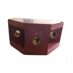Isolateur de grue, composant d'isolation électrique avec inserts en laiton pour équipement de grue industrielle - Product Image 5